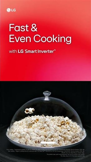 Fast & Even cooking with LG Smart Inverter™