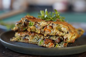 Recette de l’omelette champignons moelleuse