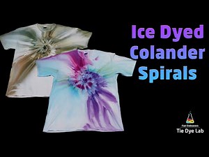Tie Dye Designs : Colander Spirals [Ice Dyed]