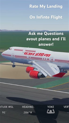Rate my Landing on Infinte flight! #planesimulator #aviation