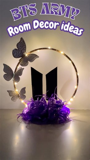 DIY BTS Room Decor for Every ARMY 💜 #shorts #diy #btsstationary #aestheticroomdecor