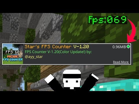100% Working Fps Counter For Mcpe