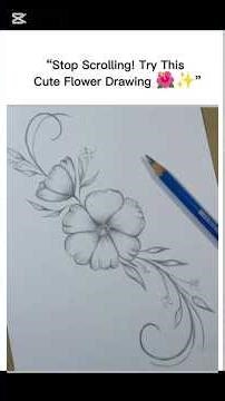 “Cute Flowers Drawing | Easy & Simple Step-by-Step Tutorial”