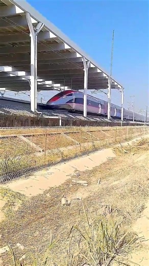 WHOOSH Bullet Train at Tegalluar Summarecon Station #railway #train #highspeedtrain #trending #fyp