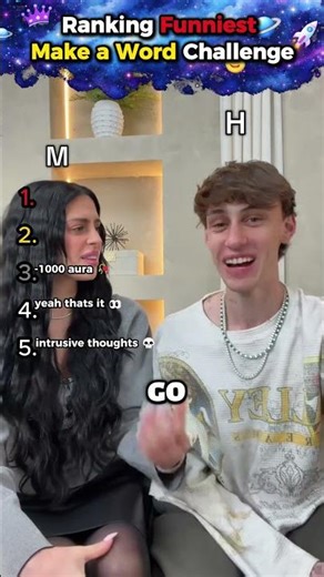 Ranking Funniest Make A Word Challenge Moments 😂 #shorts