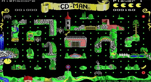CD-Man game at DOSGames.com