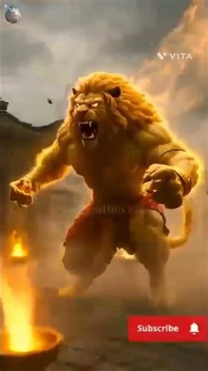 Narasimha lord of King #trendingshorts Roar 🔥