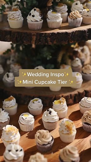 Rustic Wedding Cupcakes: Mini Tier and Personal Cake Ideas