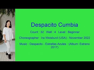 Despacito Cumbia Line Dance Teach & Demo