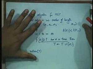 Lecture - 31 Minimum Spanning Trees
