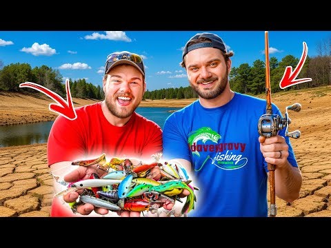Hunting For FREE Fishing Gear in Drained Lake! ($137 Worth! )