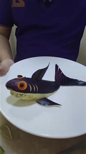 Food Art Wonder Eggplant Dolphin Sculpture#Vegetable Cutting Tips and Tricks#Knife Skills#