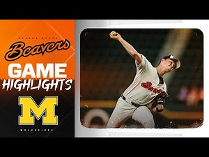 Oregon State Baseball Highlights: 2/24/24 vs. Michigan