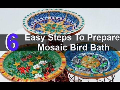 How to Make a Homemade Mosaic Bird Bath