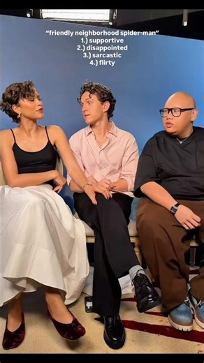 Zendaya and Tom literally are twinning with their hair right now! #spidermanbrandnewday