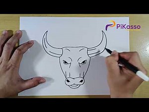 How to Draw a Bull Face