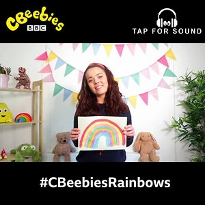 Have you created a rainbow at home? Let us know where you have displayed them...🌈🌈🌈 | CBeebies