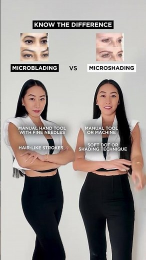 Microblading vs. microshading ❤︎