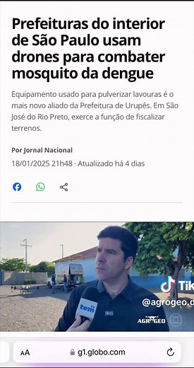 Drones Agrícolas no Combate à Dengue: Inovação que Salva Vidas