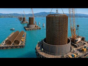 How Giant Machines Build Bridge Foundations 100 Meters Deep. Mega Construction Documentary