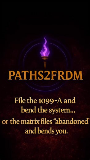 PATHS2FRDM on Instagram: "I HAVE PROVEN YOU ARE THE SECURED PARTY AKA LENDER WHICH MEANS YOU ARE LEGALLY RESPONSIBLE FOR FILING THE 1099a!!!! LETS GO!!!"