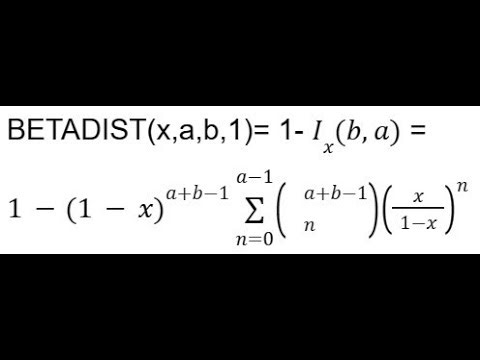 Cumulative BETADIST Incomplete Beta Function Taylor SERIESSUM LINEST Polynomial Regression Google