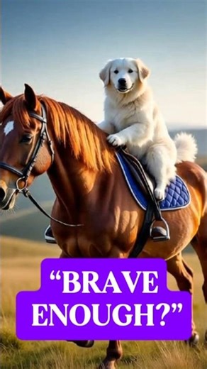 “Ride With Courage — Just Like This Dog #trending #positivevibes #pets #saveshadowhunters