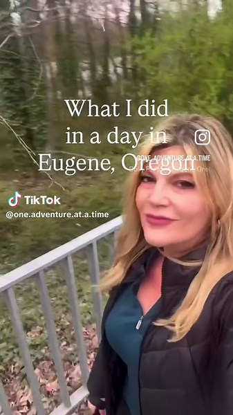 Overnight layover in Eugene, Oregon… so I went exploring. Nature walk by the river Thrift shop treasure hunt And a perfect sunset to end the day 🌅 Would you explore or stay at the hotel? #layoverlife #unexpectedadventures #solotravel #flightattendantlife #exploreoregon