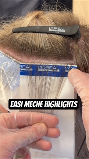 Hairdressers Are Bringing Meche Back 👀 #balayage #highlights #hairdresser #blondehair #hairtutorial