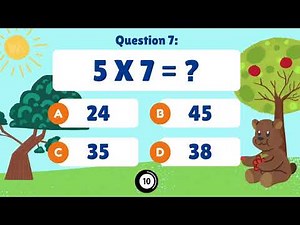 Multiplication Table Quiz Game: Learn & Play with the 5 Times Table! 🚀