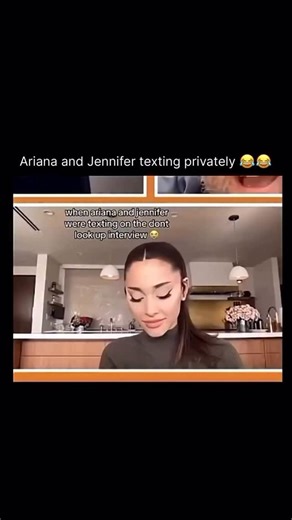 popszones on Instagram: "During a virtual interview for their film Don’t Look Up, Jennifer Lawrence and Ariana Grande were hilariously caught “secretly” texting each other, much to the amusement of eagle-eyed fans. While other cast members like Leonardo DiCaprio and Meryl Streep were discussing the film, viewers noticed Lawrence and Grande frequently looking down at their phones and trying to suppress giggles. It quickly became a relatable moment for anyone who’s ever zoned out during a long Zoo