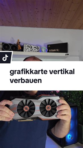 Um die Grafikkarte Vertikal zu verbauen braucht ihr ein Gpu bracket mit Riser Cable, das Riser Cable ist aber so gut wie immer mit dabei. #pcgaming #gamingpcbuild #pctipps #pctricks #pcbuild