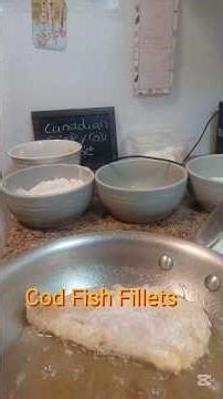 Canadian Cod Fish Fillet Recipie #bonelessfish #healthytip #flourseasoned