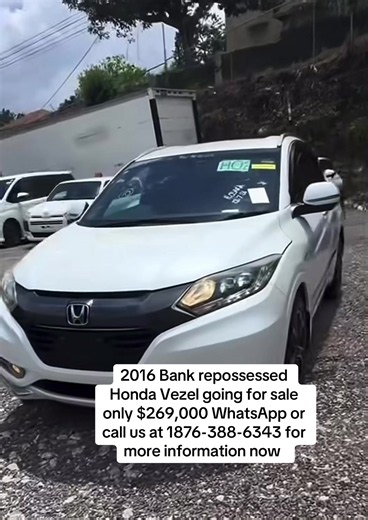 2016 Honda Vezel Bank Repossessed for Sale — $269,000 (Call 1876-388-6343)