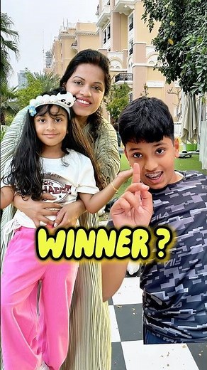 Saanvi Vs Bhai Ka Challenge 😳 #kidslearning Kids learn to believe and try