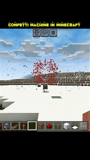 confetti machine in Minecraft #minecraft