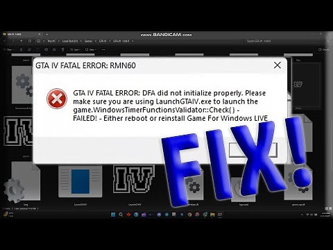 GTA IV Fatal Error DFA did not initalize properly fix
