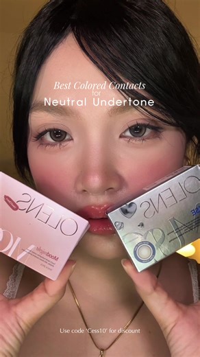 Best Colored Contacts for Neutral Undertones