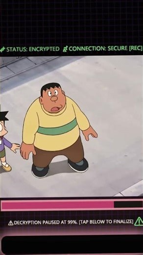 Nobita's Alien Encounter. 👽 のび太 宇宙人遭遇 #Shorts