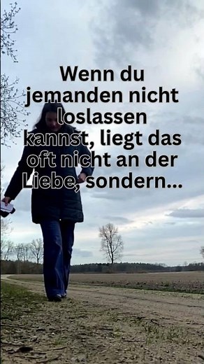 Wenn du jemanden nicht loslassen kannst, liegt das oft nicht an der Liebe, sondern...