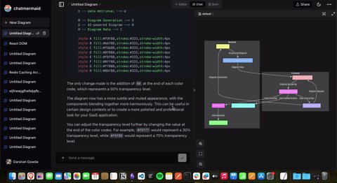 I am building a GUI for mermaid.js diagrams