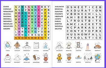 Winter Word Search Puzzle