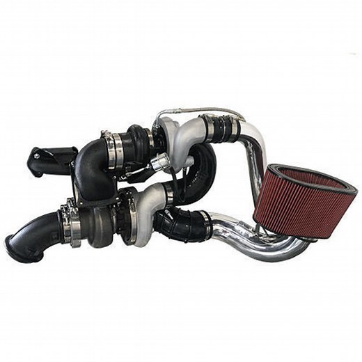 Stock Add a Turbo Compounds for Cummins 5.9 3rd Gen 2003 - 2007 Truck Twin Turbos Kit
