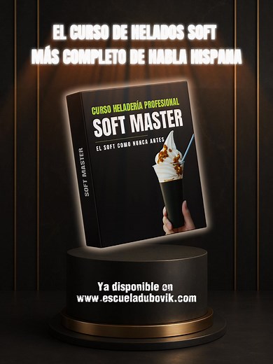 EL CURSO DE HELADERÍA SOFT MÁS COMPLETO EN HABLA HISPANA. Acabamos de abrir la venta del curso soft. Un curso donde podrás aprender TODO sobre este mundo. Máquinas, ingredientes, teoría, formulación, recetas, costeo y muchísimo, muchísimo más. Estamos DE LANZAMIENTO. Eso quiere decir: el mejor precio de la vida, el que nunca se repite (ni siquiera en Cyber). Por el precio con descuento vas a recibir: 👉 Acceso ilimitado al Curso Profesional Soft 👉 Ebook exclusivo del curso con materia complemen