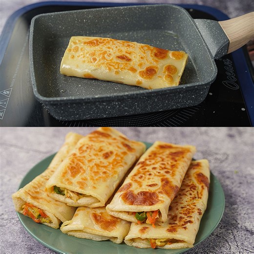 Chicken Crepe Roll | Soft, Cheesy & Super Delicious Snack Recipe | Chicken Stuffed Crepe Roll | Yummy Recipes