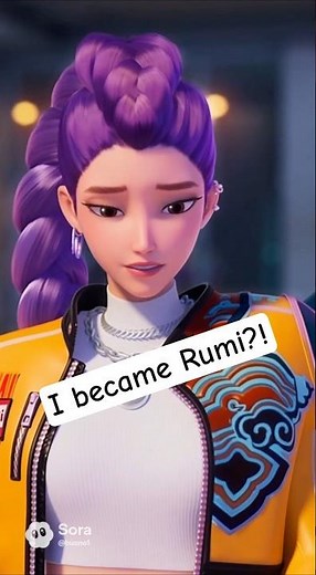 Jinu transforms into Rumi! #huntrix #kpopdemonhunters #bodyswap #transformation #shorts