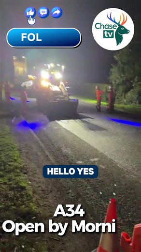 A34 Bednall expected to reopen by 4am Tuesday