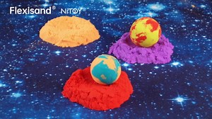 NiToy FlexiSand 19 Lbs. Moldable Self-Sticking Sand Value Pack, Never Dries Out Fun for Kids Ages 3 and Up, Bulk Refill for Sensory Sand Box Toys, Ideal for Shaping, Squeezing and Molding (10 Colors)