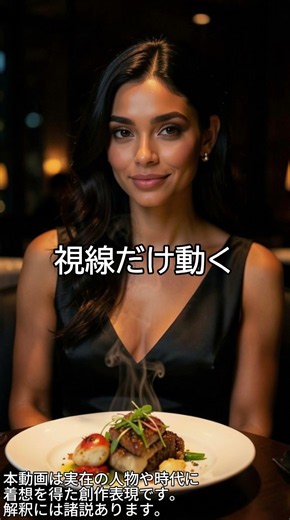 黒いドレスと、一皿の余韻。