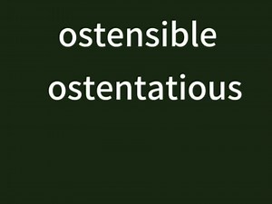 ostensible…方法＞努力｜简单就是力量！ #词根词缀 #词源 #单词速记 #英语
